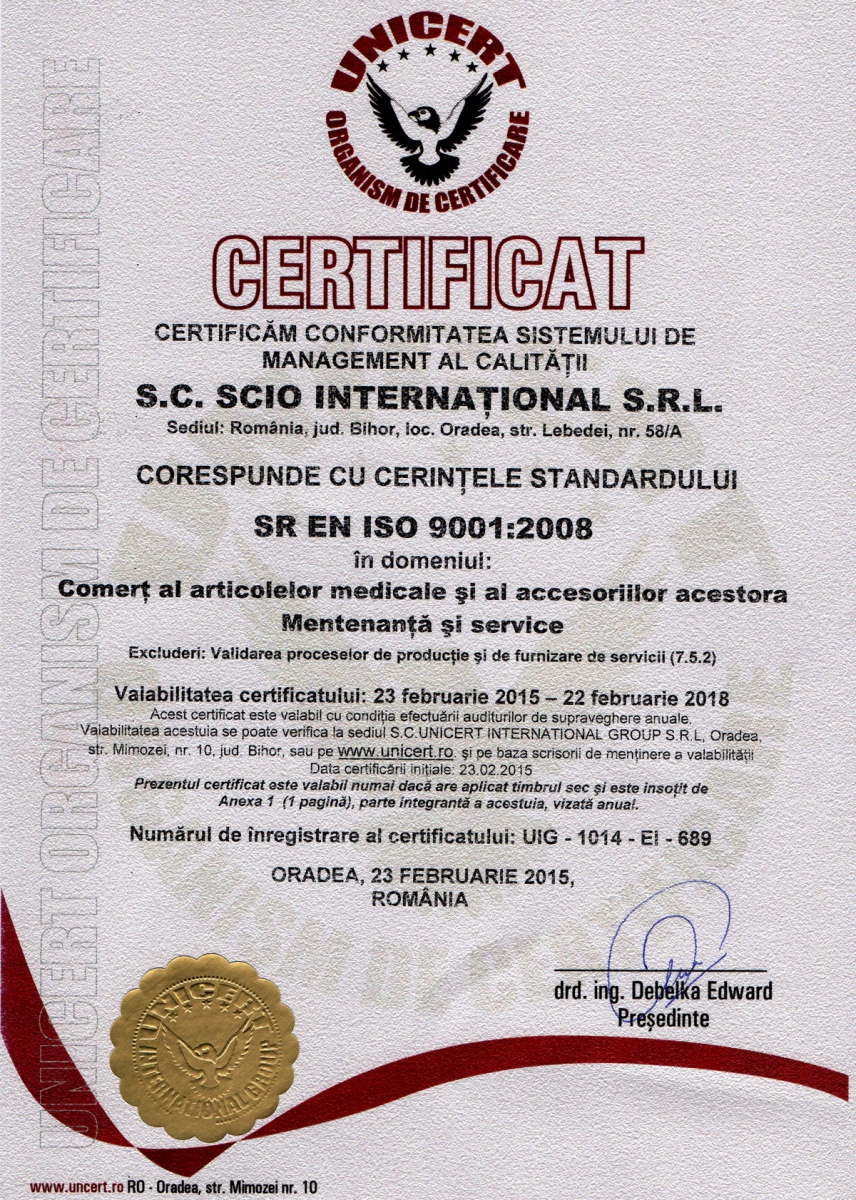 Certyfikat ISO