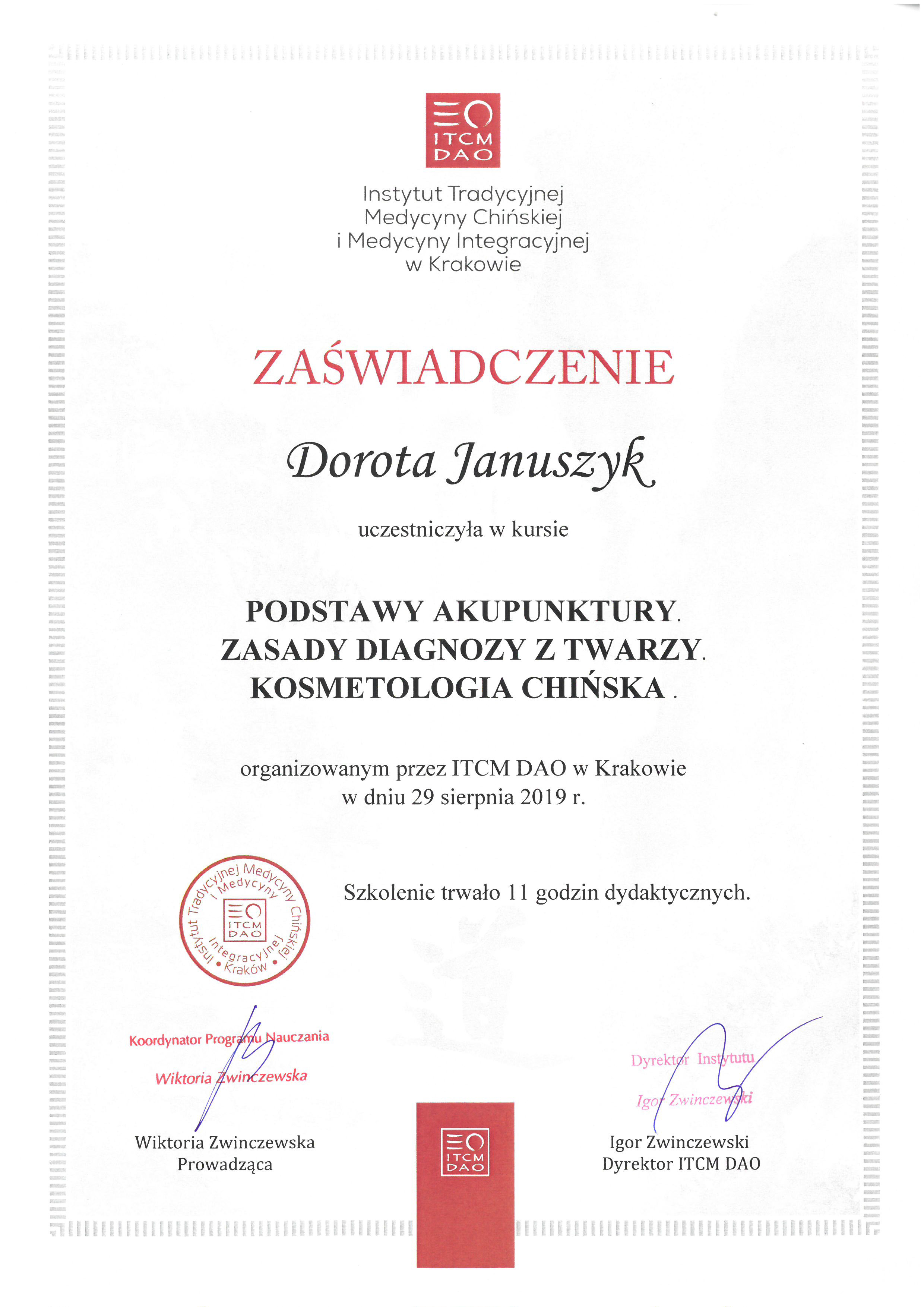 Certyfikat Specjalistyczny